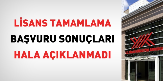 YÖK Lisans Tamamlama başvuru sonuçlarını açıklayamadı