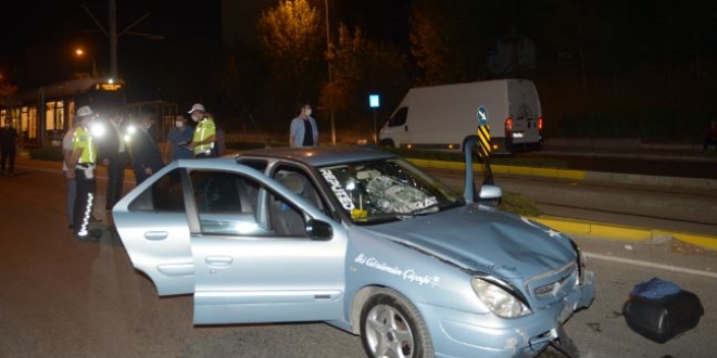 Polis memuru trafik kazasında ağır yaralandı