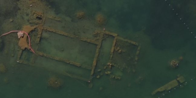 İznik Gölü çekilince 1500 yıllık bazilika ortaya çıktı