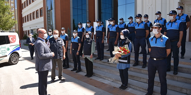 KPSS ile atanan 25 zabıta memuru göreve başladı