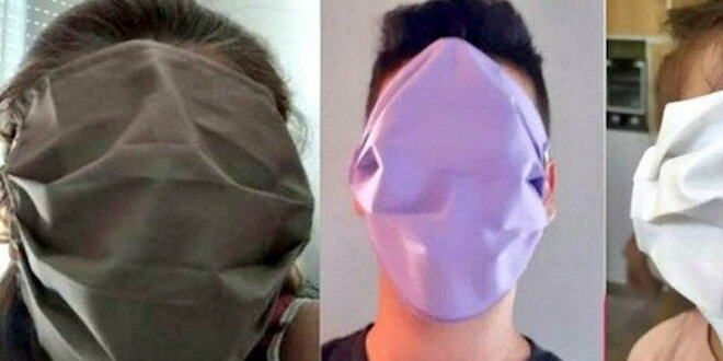 Yunanistan'da maske fiyaskosu: Bedava dağıtılan maskeler büyük geldi