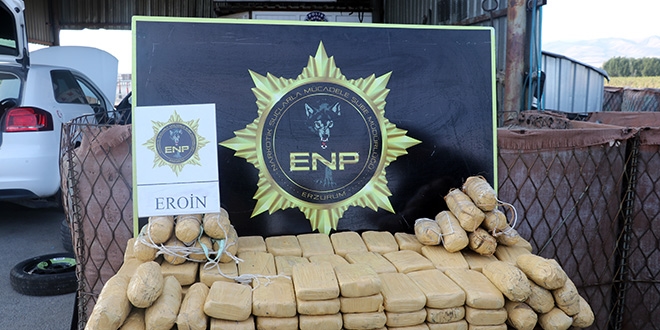 Emekli polisin aracında 61 kilo 750 gram eroin bulundu