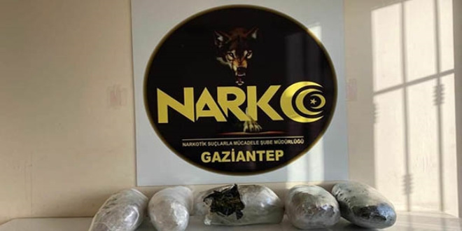 Yolcu otobüsünde 19 kilo esrar