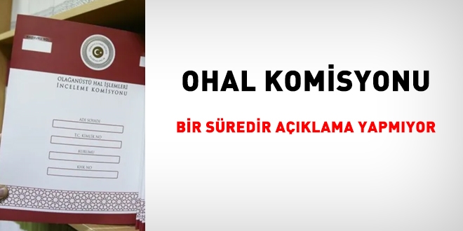 OHAL Komisyonu 3 aya yakın bir süredir rapor yayınlamıyor