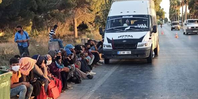 14 yolcu kapasiteli minibüsten 28 kişi çıktı