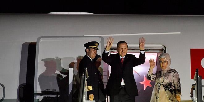 Cumhurbaşkanı Erdoğan yurda döndü