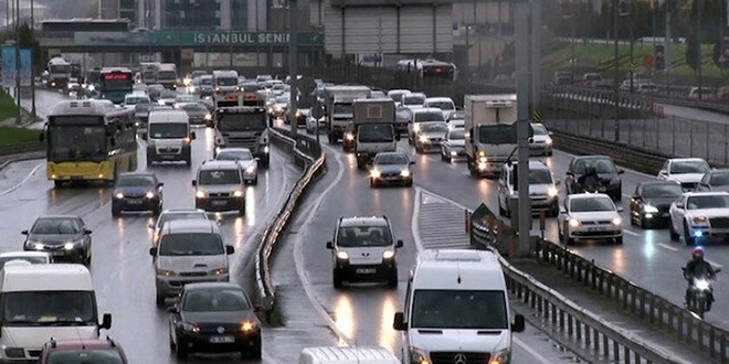 İstanbul trafiğinde yoğunluk rekoru