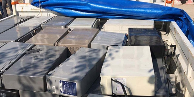 Baz istasyonlarından akü çalan şebeke JASAT'a çarpıldı