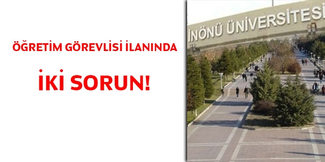 Öğretim görevlisi ilanında iki sorun!