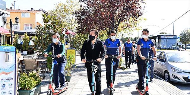 Tuzla'da 'scooter'lı zabıta dönemi başladı