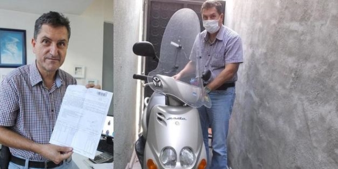 6 yıldır depoda duran motosiklete köprü geçiş ücreti geldi