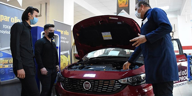 Meslek lisesinde araçlar için 'hijyen sistemi' geliştirildi