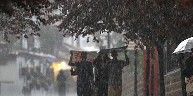 Meteoroloji'den yarn iin 9 ile kuvvetli ya uyars