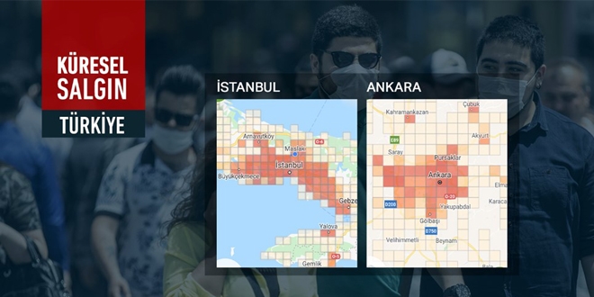 İstanbul'un virüs haritası, giderek daha kırmızı hale geliyor