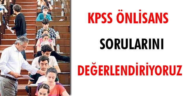 KPSS Önlisans sorularını değerlendiriyoruz