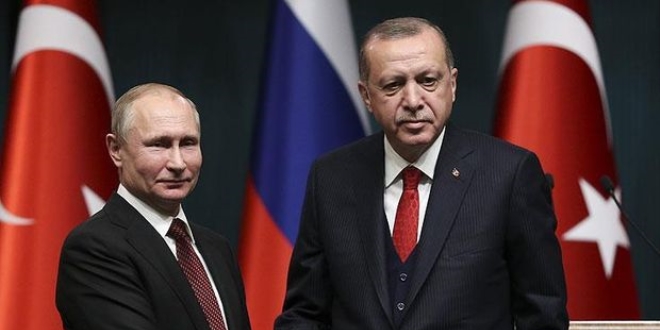 Cumhurbakan Erdoan ile Rusya Lideri Putin grt