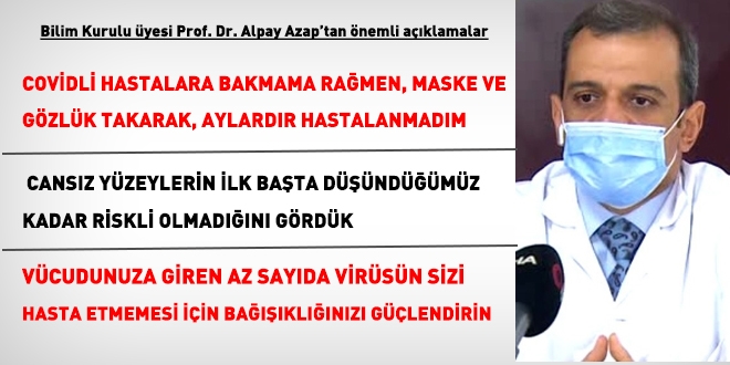 Bilim Kurulu Üyesi: Gözlük ve maske takarak hastalanmıyorum!