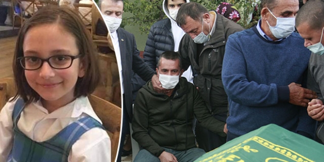10 yaşındaki Elif, gözyaşları ile toprağa verildi