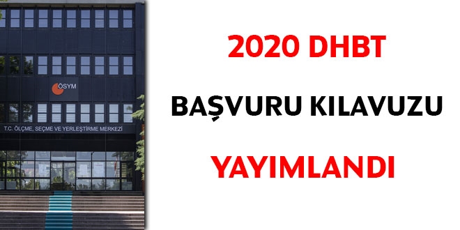 2020 DHBT başvuru kılavuzu yayımlandı