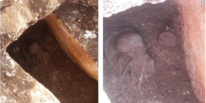 Antik Kenti kazılarda 1500 yıllık insan iskeleti bulundu