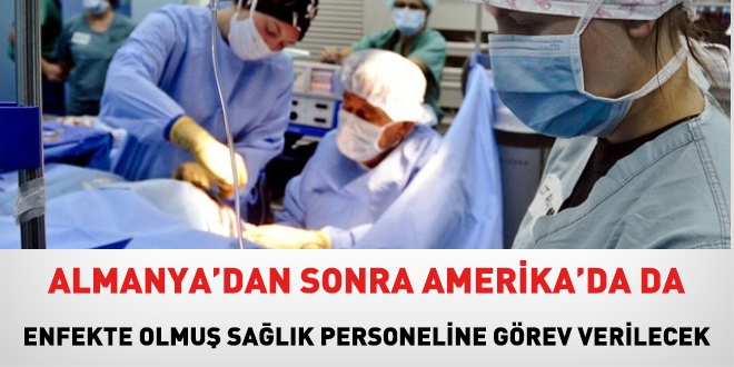 ABD'de, semptom göstermeyen hemşirelere görev verilecek