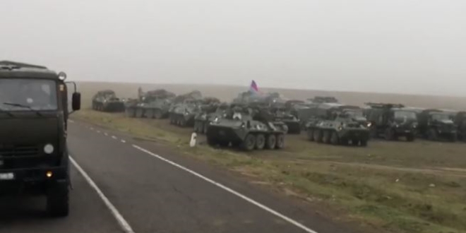 Rus askeri polisi, Karabağ'da devriye gezmeye başladı