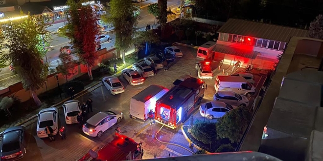 Öğretmenevinde korkutan yangın: Kalanlar tahliye edildi