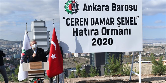 Ceren Damar Şenel'in adı Ankara'da hatıra ormanında yaşayacak