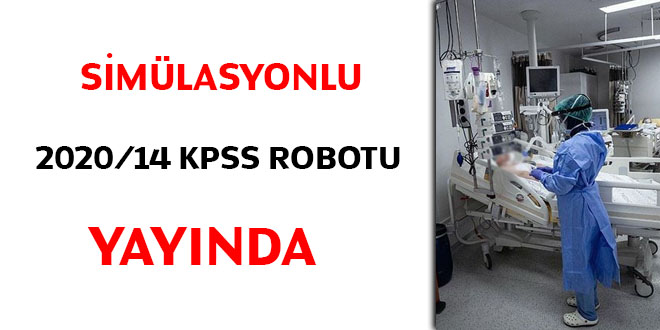 Simlasyonlu 2020/14 KPSS Robotu yaynda