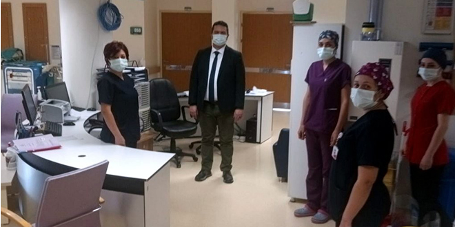 Virüs tedavisi tamamlanan Sağlık Müdürü görevine başladı