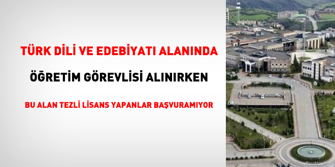 Üniversite, Türk Dili ve Edebiyatı mezunlarına şans vermeli!