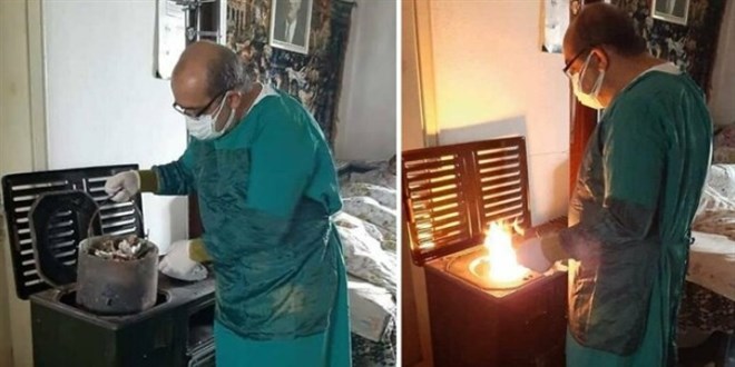 Sağlık memurundan yüreklere dokunan hareket