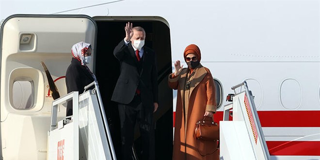 Cumhurbaşkanı Erdoğan, Azerbaycan'dan ayrıldı
