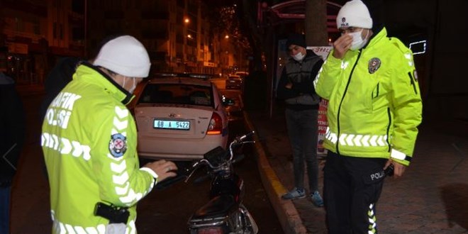 Ehliyetsiz ve alkoll motosiklet srcsne 12 bin lira ceza