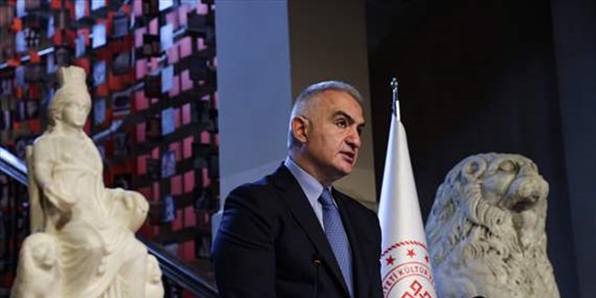 Bakan Ersoy, 'Kybele' heykelinin tanıtımını yaptı