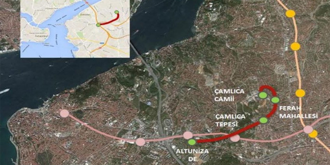 İstanbul'da Büyük Çamlıca Raylı sistemini Bakanlık yapacak