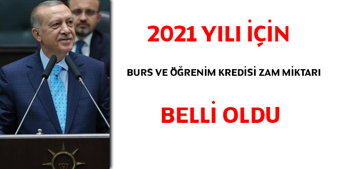 Burs ve öğrenim kredileri yüzde 18 oranında artırıldı