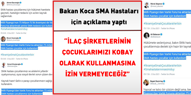 Bakan Koca: İlaç şirketleri çocuklarımızı kobay olarak kullanamaz