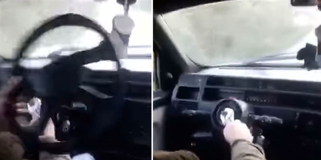 İngiliz anahtarıyla otomobil kullanan sürücüye soruşturma