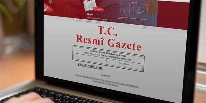 Milletleraras anlamalar Resmi Gazete'de