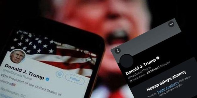 Twitter, Trump'n hesabn kalc olarak askya ald