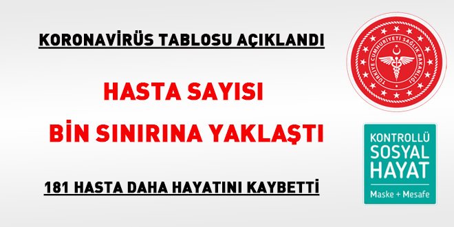 Hasta sayısı bin sınıra yaklaştı