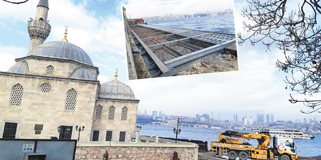 Şemsi Ahmet Paşa Camii'ndeki proje yeniden başlatıldı