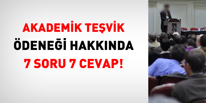 Akademik tevik denei hakknda 7 soru 7 cevap!