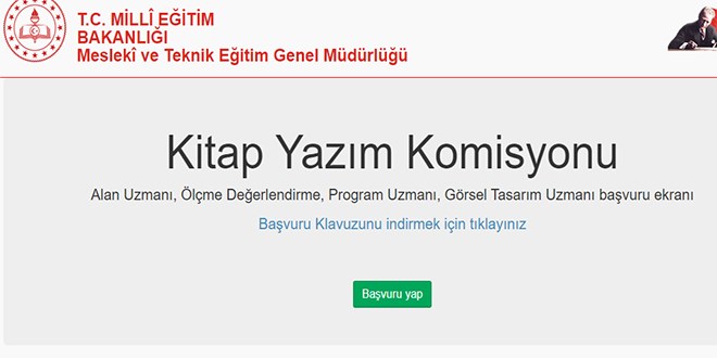 Mesleki eğitim kitap komisyonunda görev almak ister misiniz?