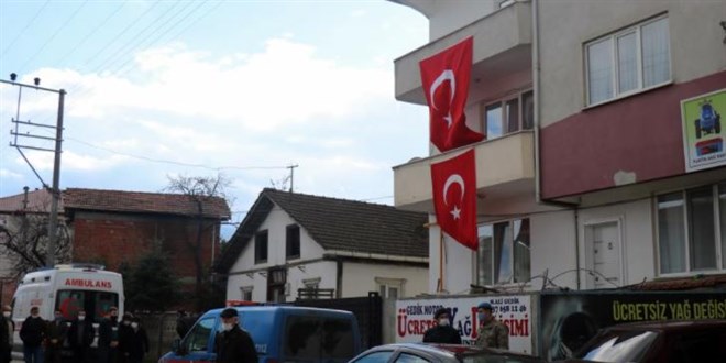 Sakarya'ya şehit ateşi düştü