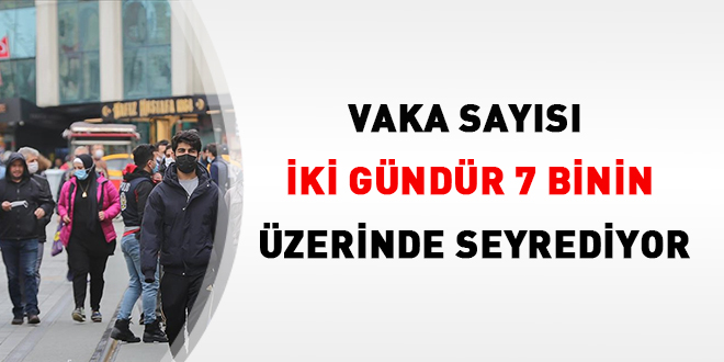 Vaka sayısı iki gündür 7 binin üzerinde seyrediyor