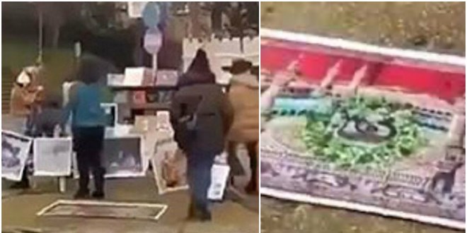 Boğaziçi'nde Kabe fotoğrafının yere serilmesini AK Parti'den tepki