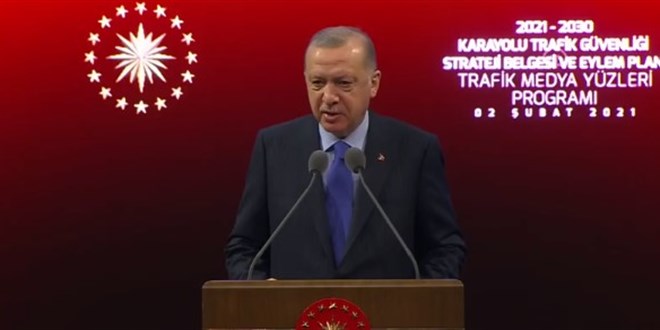 Erdoğan: Trafik kazalarında ölüm oranını yüzde 50 düşüren iki ülkeden biriyiz