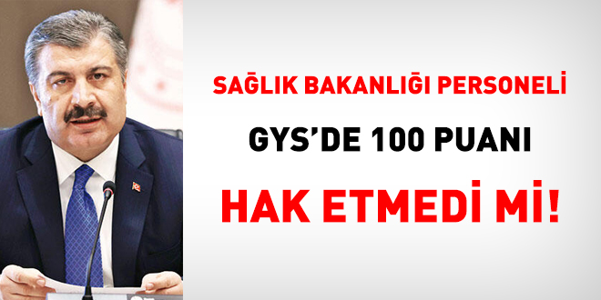 Salk Bakanl alanlar ok ey istemiyor. GYS'de szl snav olmasn